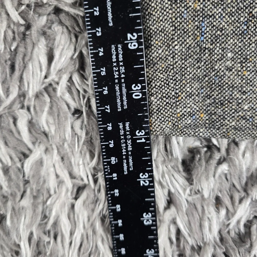 J.Crew Mens 33R Gray Donegal Tweed Wool Cashmere Blend Straight Leg Dress Pants